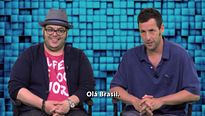 Pixels Teaser (2) Legendado - "Adam Sandler e Josh Gad falam aos fãs no Brasil"
