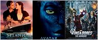 As 15 maiores bilheterias na história do cinema