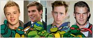 Escolhidos os novos Raphael, Leonardo, Donatello e Michelangelo de Tartarugas Ninja