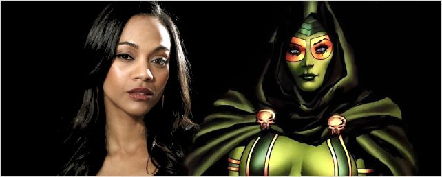 Zoe Saldana é confirmada como Gamora em Guardiões da Galáxia