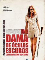 Pôster de Uma Dama de Óculos Escuros com uma Arma no Carro