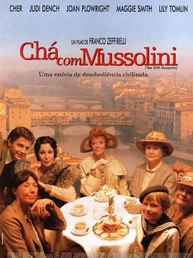 Pôster de Chá com Mussolini