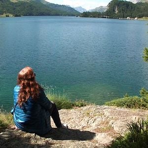 Foto Nietzsche Sils Maria Rochedo De Surlej