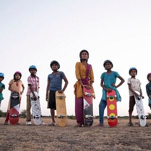 Foto Uma Skatista Radical