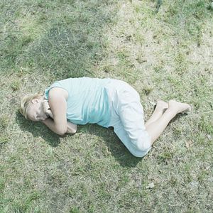 Foto Kobieta na dachu