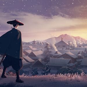 Foto Samurai de Olhos Azuis