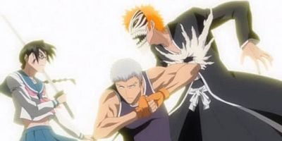 Pôster de Gekitotsu! Kuroi bankai to shiroi bankai