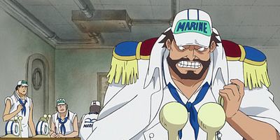 Pôster de Ōmono shūketsu, nise Mugiwara ichimi no kyōi!