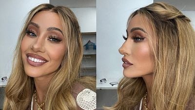 Imagem da notícia Com maquiagem e peruca, você não é capaz de reconhecê-la, mas esta estrela está pronta para estrear seu mais novo programa na TV