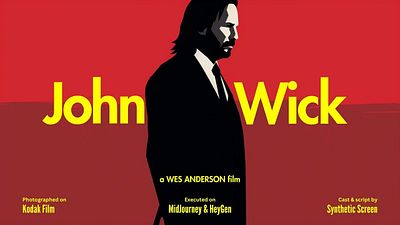 Imagem da notícia E se John Wick fosse um filme de Wes Anderson?