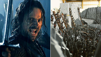 Imagem da notícia Fãs de O Senhor dos Anéis recriaram uma das cenas mais chocantes da trilogia com 150 mil peças de LEGO; fotos impressionam