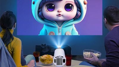 Imagem da notícia Melhor preço do ano: Projetor portátil com suporte a 4K cai para menos de R$ 140 com cupom exclusivo