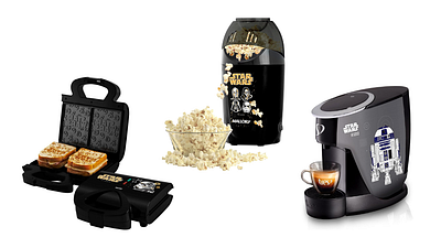 Imagem da notícia Star Wars na cozinha: cafeteira, pipoqueira e sanduicheira temáticas despertam o lado da força - e da sua fome