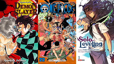 Imagem da notícia One Piece, Demon Slayer e Solo Leving: mangás de sucesso ficam até 44% mais baratos em oferta hoje na Amazon