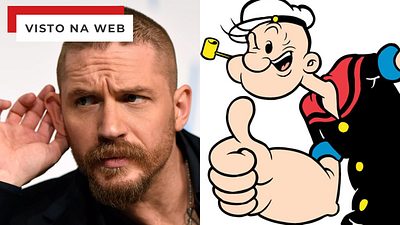 Imagem da notícia Tom Hardy será Popeye nos cinemas? Imagem mostra como seria a transformação do ator