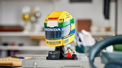 Imagem da notícia Últimas unidades! Capacete da LEGO de Ayrton Senna está em oferta para membros Prime na Amazon
