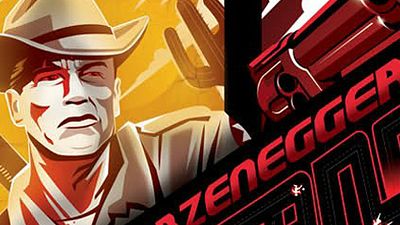 Imagem da notícia Confira o cartaz pop e colorido do novo filme de Arnold Schwarzenegger e Rodrigo Santoro