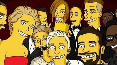 Imagem da notícia Oscar 2014: Paródia mostra como Homer Simpson foi excluído do selfie dos astros