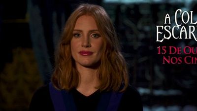 Imagem da notícia Exclusivo: Jessica Chastain convida os leitores do AdoroCinema para ver A Colina Escarlate