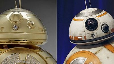 Imagem da notícia Star Wars - O Despertar da Força: BB-8 ganha visual de luxo: de ouro e diamante!