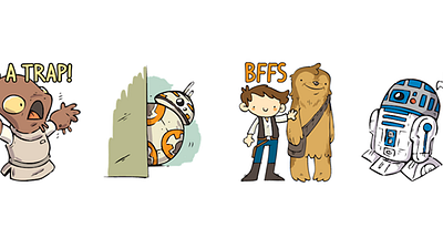 Imagem da notícia Personagens de Star Wars ganham emojis muito fofos no Facebook