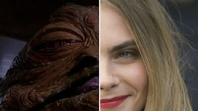 Imagem da notícia Duelo de cosplays: Cara Delevingne vai à estreia de Star Wars – O Despertar da Força vestida de Jabba o Hutt