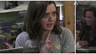 Imagem da notícia Maisie Williams faz incrível pegadinha com fãs de Game of Thrones em loja de jogos