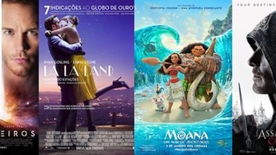 Estreias de janeiro nos cinemas Moana - Um Mar de Aventuras e sci-fi Passageiros