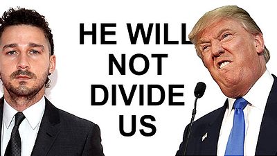 Imagem da notícia Shia LaBeouf cria plataforma de protesto contra Donald Trump em Nova York