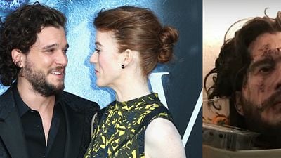 Imagem da notícia Kit Harington faz pegadinha com Rose Leslie usando réplica de cabeça de Jon Snow