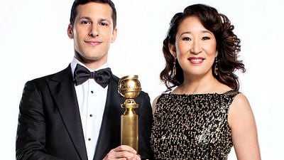 Imagem da notícia Globo de Ouro 2019: Sandra Oh e Andy Samberg têm muita química (só que não!) nos comerciais da premiação