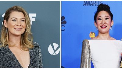 Imagem da notícia Globo de Ouro 2019: Ellen Pompeo parabeniza Sandra Oh por sua vitória na premiação 