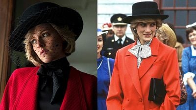 Imagem da notícia Spencer: Compare os visuais de Kristen Stewart no filme com a verdadeira Princesa Diana