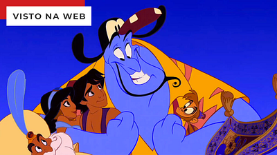 Imagem da notícia Como seriam Aladdin, Jasmine e Gênio da vida real? Artista cria visual impressionante para os personagens da Disney