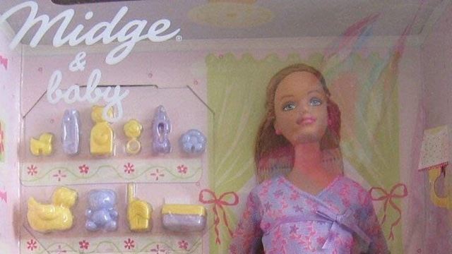 Boneca Barbie Grávida Midge Baby Família Feliz Vintage Top em