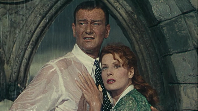 Imagem da notícia É um dos maiores mistérios do cinema: O que Maureen O'Hara sussurra no ouvido de John Wayne no final de Depois do Vendaval?