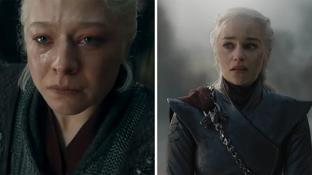 Imagem da notícia 3ª temporada de A Casa do Dragão repetiu um dos grandes arcos de Game of Thrones: Rhaenyra sofreu o mesmo destino que Daenerys