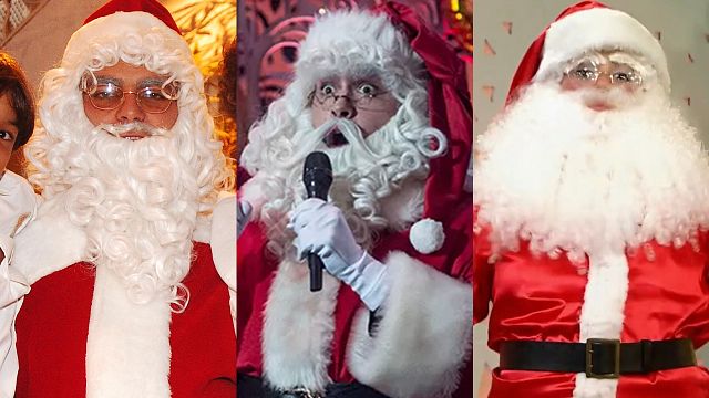Imagem da notícia Com essa barba e cabelos brancos, fica difícil reconhecê-los: Descubra 15 famosos que já se vestiram de Papai Noel na televisão