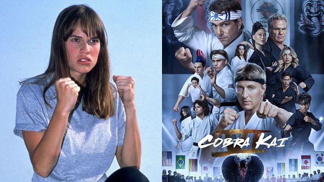 Imagem da notícia Por que Hilary Swank não aparece em Cobra Kai? Criadores explicam ausência da atriz de Karatê Kid