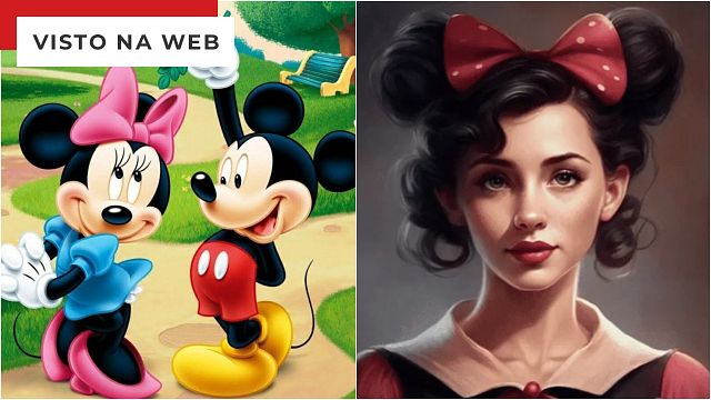 Imagem da notícia Inteligência artificial mostra como seriam Mickey e seus amigos se fossem humanos; Pluto está incrivelmente bonito