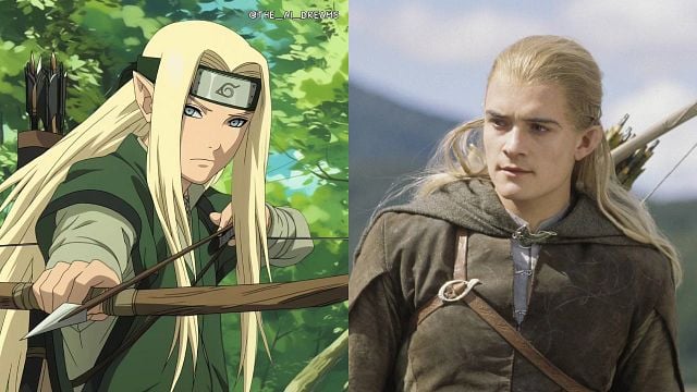 Imagem da notícia Assim seriam os personagens de O Senhor dos Anéis se estivessem no universo de Naruto - Aragorn pareceria Itachi