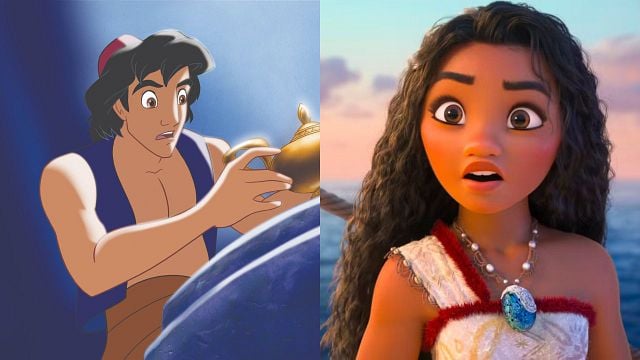 Quase ninguém notou: Se você pausar Moana em 1 hora e 2 minutos, verá uma referência encantadora a Aladdin