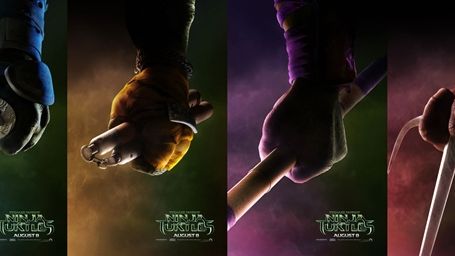 Imagem da notícia As Tartarugas Ninja: Armas de Leonardo, Michelangelo, Donatello e Raphael ganham cartazes