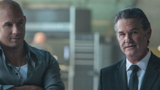 Imagem da notícia Novas imagens de Velozes & Furiosos 7 mostram encontro entre Vin Diesel e Kurt Russel