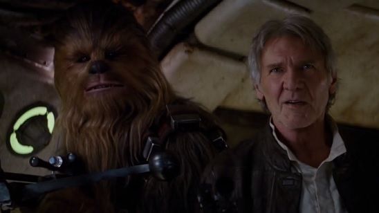 Imagem da notícia Enquete da Semana: Chewie e Han Solo roubaram a cena no teaser de Star Wars - O Despertar da Força
