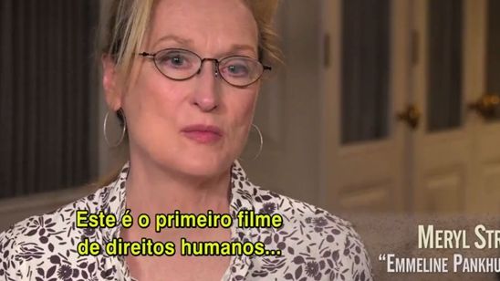 Imagem da notícia Meryl Streep, Carey Mulligan e Helena Bonham Carter falam sobre drama feminista As Sufragistas em vídeo legendado