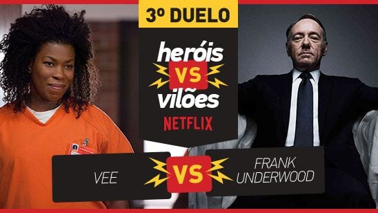 VideoFight Heróis vs Vilões: Vee encara Frank Underwood no confronto de veteranos da Netflix