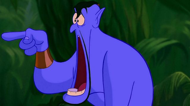 Aladdin: Você sabia que o Gênio originalmente seria verde?