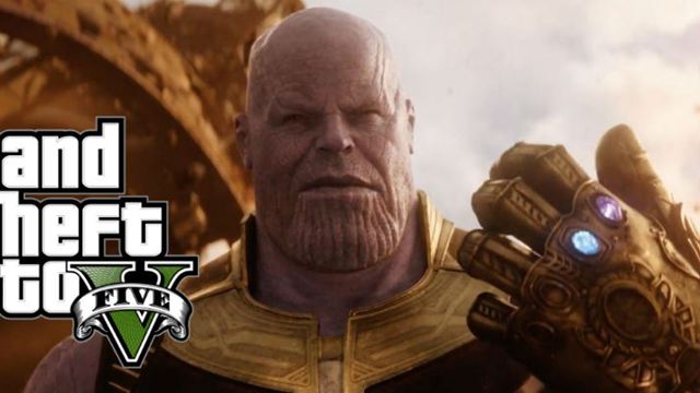 Thanos, vilão de Vingadores: Guerra Infinita, invade videogame GTA V