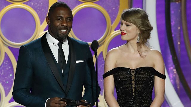 Imagem da notícia Globo de Ouro 2019: Idris Elba sugere que vai fazer canção com Taylor Swift